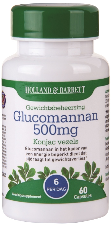 Holland & Barrett Glucomannan 500mg _19,99 afslanken