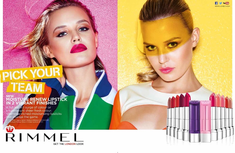 Coty Rimmel adve Moisture Renew Sheer & Shine lipstick