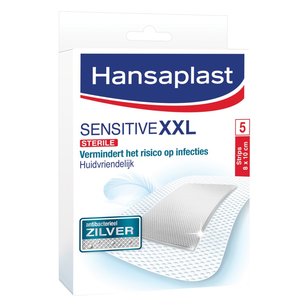 Beiersdorf Hansaplast Sensitive XXL met Antibacterieel Zilver_LR